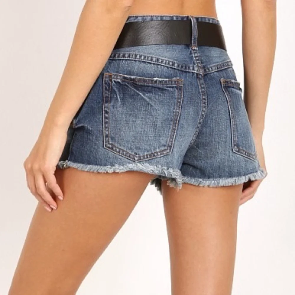Free People Rock Denim Uptown Short in Harbor - Picture 2 of 4